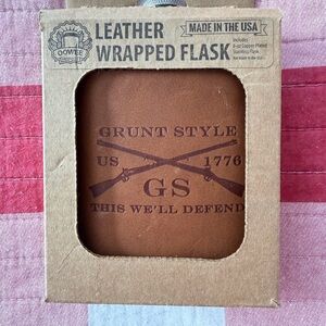 Leather Wrapped Flask by Oowee NIB